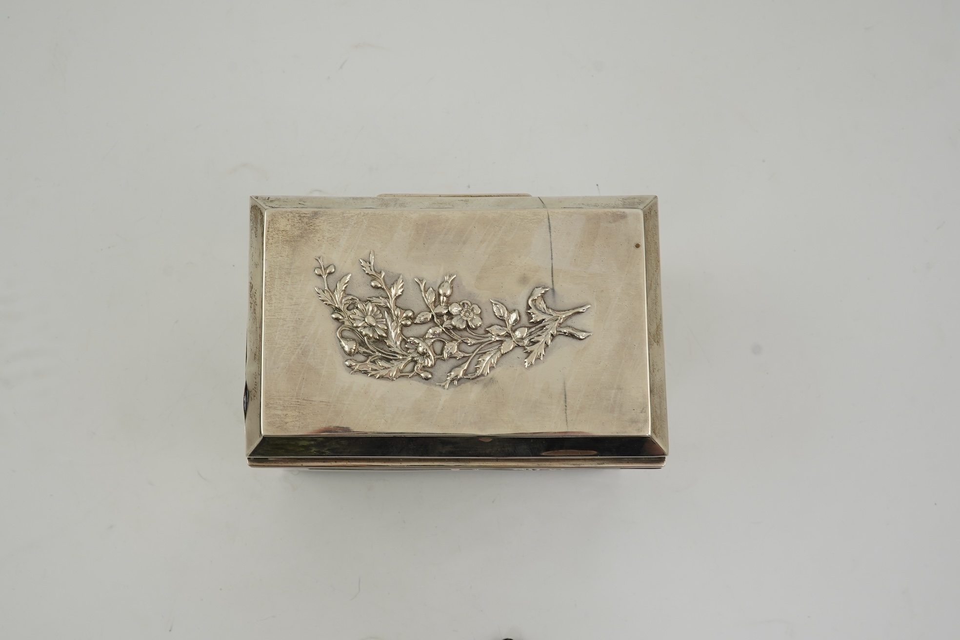 An Edwardian silver mounted jewellery casket, by William Neale & Son Ltd